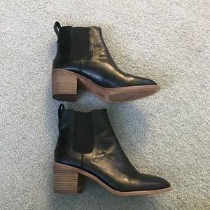 Madewell Stacked Heel Chelsea Boots